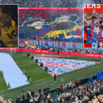 Crystal Palace Penghormatan Tifo Wembley temp