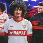 Anrie Chase dari VfB Stuttgart Rintangan RB Salzburg temp