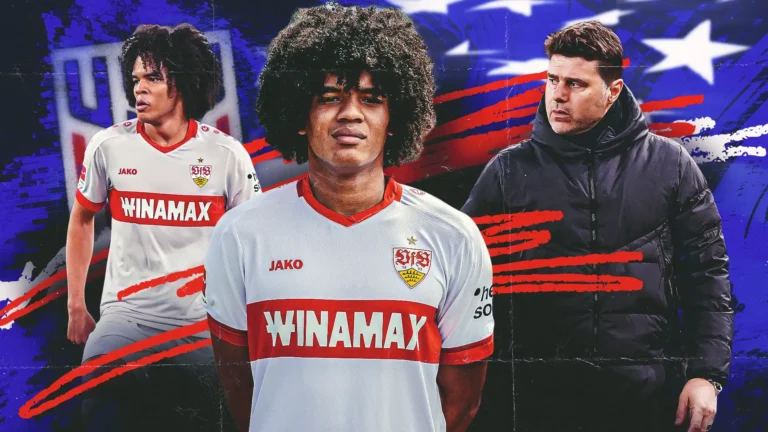 Anrie Chase dari VfB Stuttgart Rintangan RB Salzburg temp