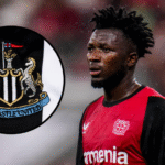 Edmond Tapsoba dari Bayer Newcastle United temp